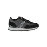 Tênis Napapijri Sleek Preto com Cadarço Contrastante
